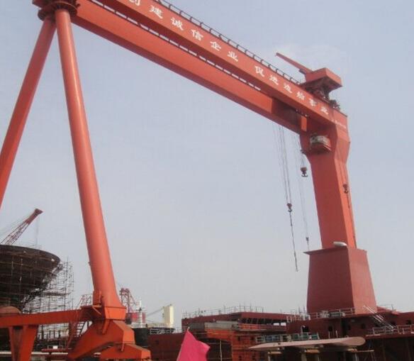 广东深圳200吨造船门式起重机现场 广东深圳200吨造船门式起重机现场