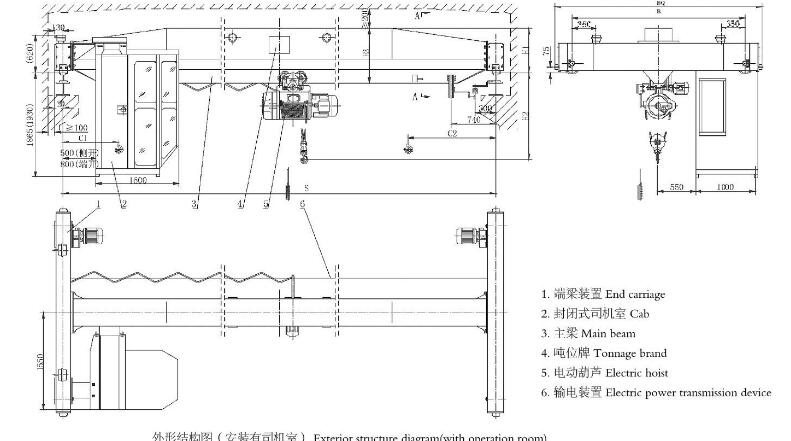 32吨电动式单梁起重机性能参数
