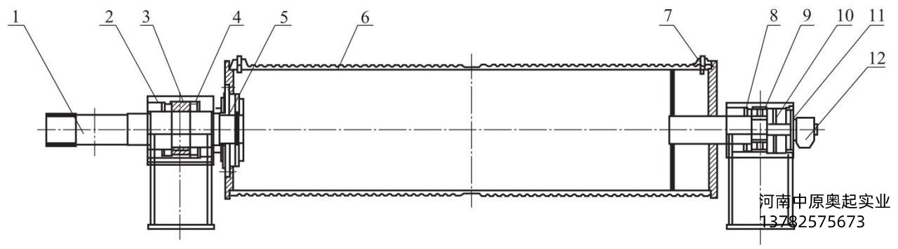图2-23中、大欧式起重机卷筒组